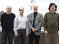 From Left: Michael Parzen, Kevin Rader, David Harrington, and Joseph Blitzstein, core members of Dream Team