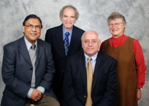 From left: Nitis Mukhopadhyay, Miron Straf, Steve Fienberg, and Judith Tanur