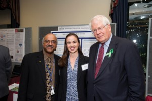 Sastry Pantula, director of the NSF Division of Mathematical Sciences; Genevera Allen; and Rep. David Price (D-NC)