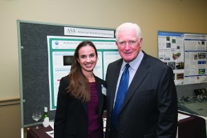 Genevera Allen with Jim Moran (D-VA), whose district includes the ASA headquarters