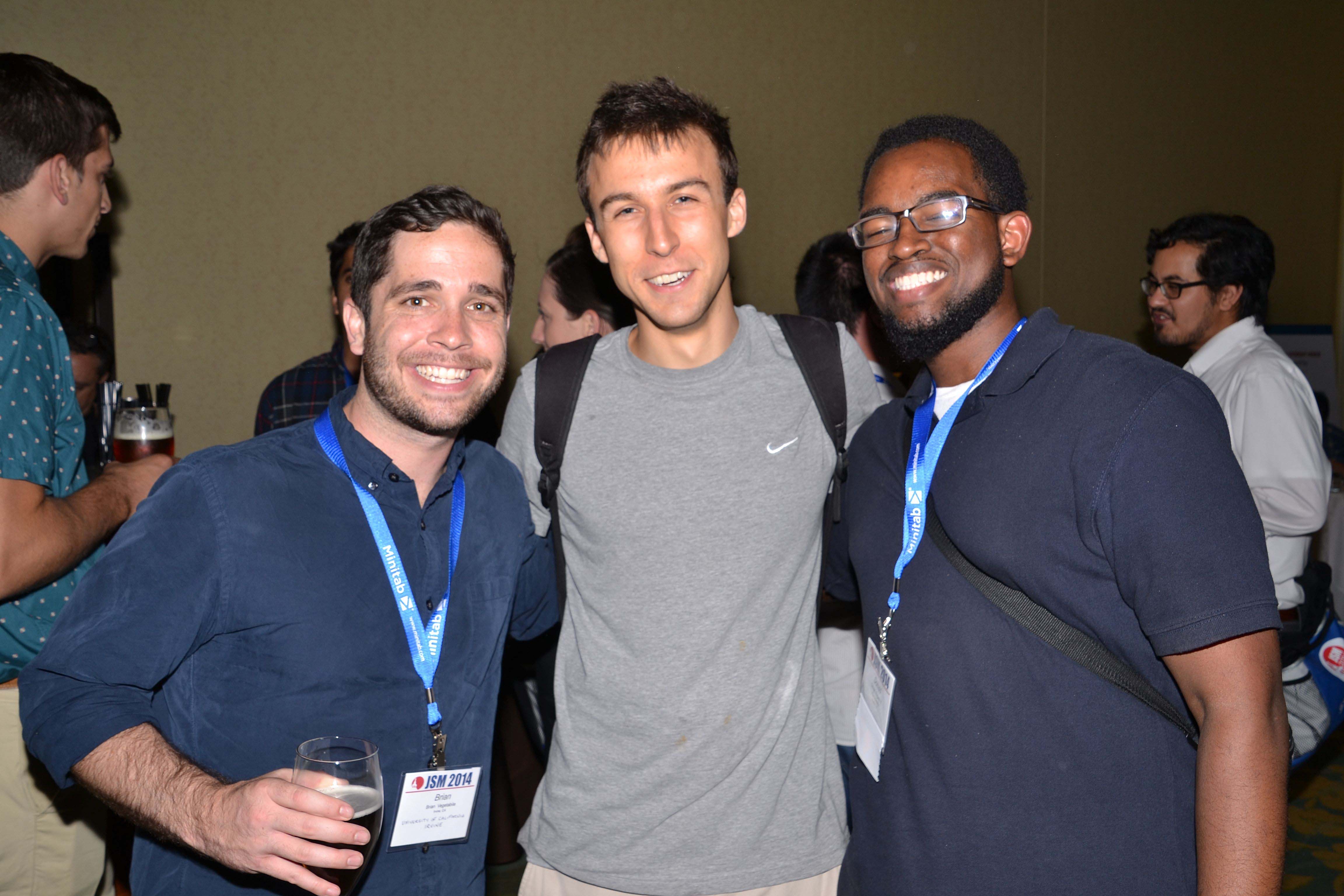 Brian Vegetabile, Ryan Scott Warnick, and Donald Rogers II take part in the Student Mixer