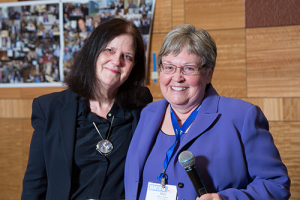 NISS director Nell Sedransk and Mary Batcher.