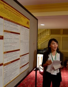 Hong Zhao, one of the Student Travel Award winners presenting her poster.