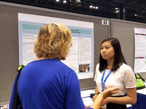 Jenny Chen discusses her poster at JSM 2016 in Chicago, Illinois.