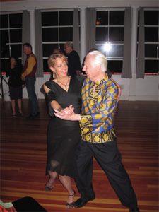 Wayne Nelson dances with his tango partner, Cheryl Monti, who he calls an angel.
