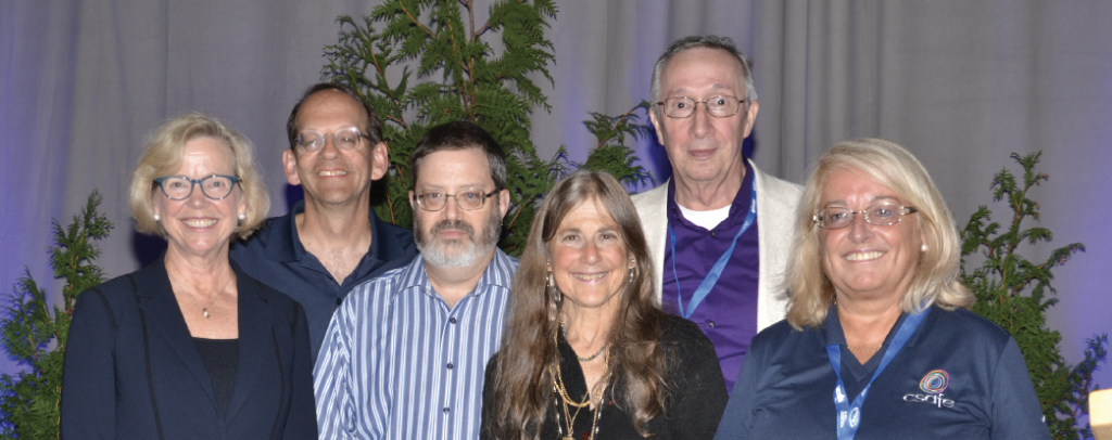 From left to right, Lisa LaVange, ASA President, and some of the key contributors towards the 2018 SPAIG Award, including Hal Stern, William Guthrie, Karen Kafadar, William Eddy, and Alicia Carriquiry.