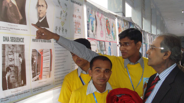 Members of the Indian Statistical Association participate in golden jubilee celebrations at Rajshahi University, Bangladesh, to commemorate the association’s 50th anniversary.