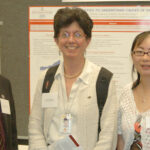 University of Georgia statistics professor Lily Wang (right) with NSF Division of Mathematical Science director Sastry Pantula (left) and Sharon Hessney (center). Hessney is a staffer for Sen. Al Franken (D-MN) and ASA member.