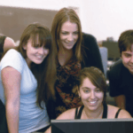 Statistics majors in a class on statistical programming taught by Rebecca Ottesen in the department of statistics at Cal Poly San Luis Obispo