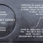 The new plaque honoring statistician William Sealy Gosset is displayed at the Saint Patrick's Boys National Primary School in Dublin, Ireland.