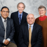 From left: Nitis Mukhopadhyay, Miron Straf, Steve Fienberg, and Judith Tanur