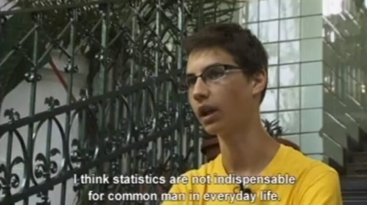 Freeze-frame of the Best Non-English Language Video by the Hungarian Central Statistical Office