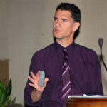 Brad Carlin, Mayo Professor in Public Health, engages members of the ASA's Indiana Chapter.