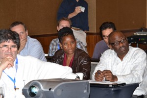 Educational Ambassador Keamogetse Setihare (center) attends continuing education course "Bayesian Model Specification: Toward a Theory of Applied Statistics."