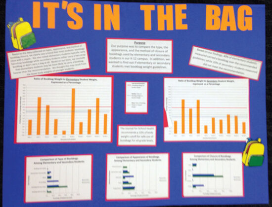 FIRST PLACE Anthony Aronson, Gino Bartolini, and Brooke Shirley It’s in the Bag Saltsburg Elementary School Saltsburg, PA