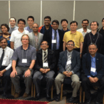 Graduate students and junior collaborators gather to celebrate Malay Ghosh’s 70th birthday during a conference at the University of Maryland, College Park.
