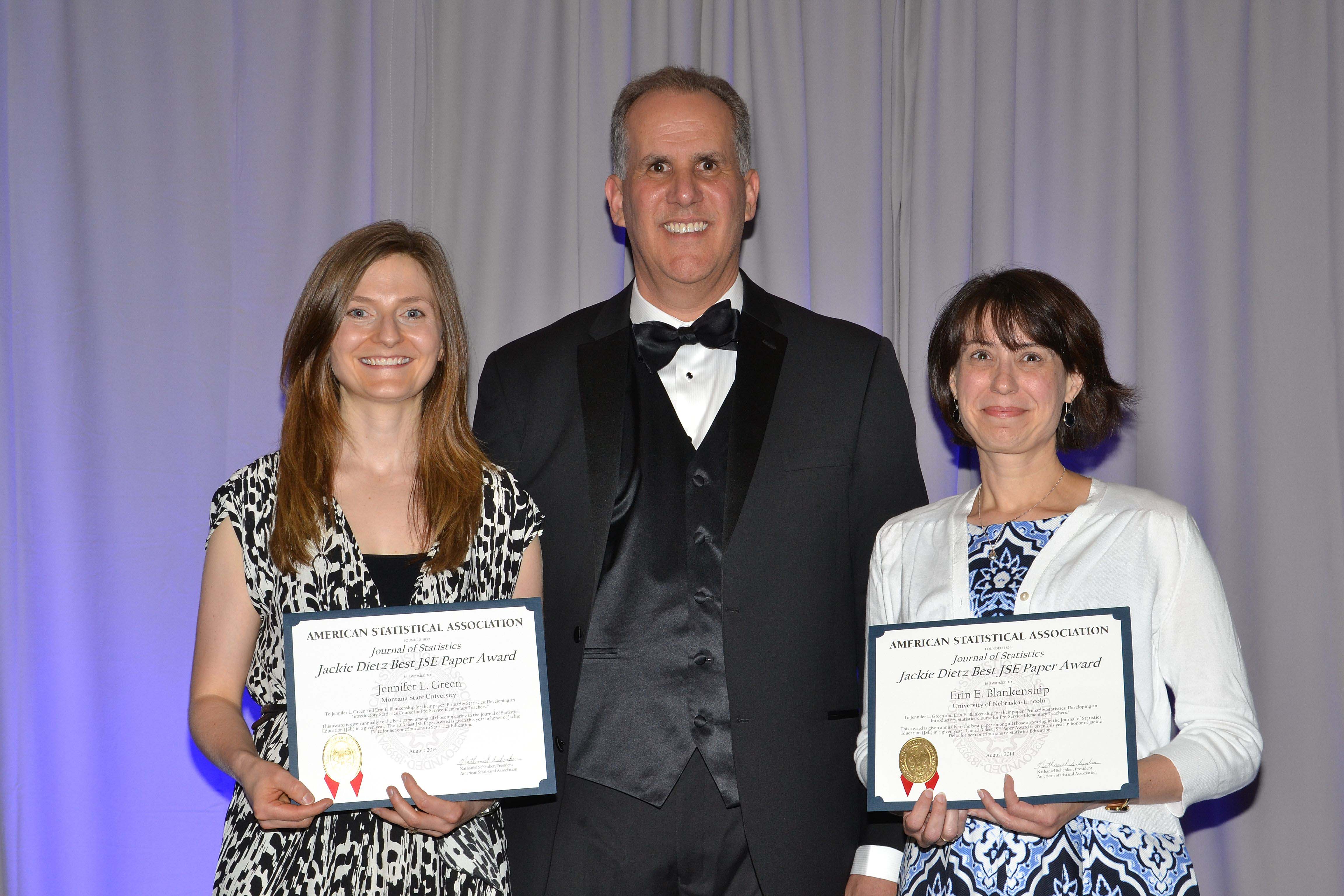 Jennifer Green of Montana State University and Erin E. Blankenship of the University of Nebraska-Lincoln win the Jackie Dietz Best JSE Paper Award