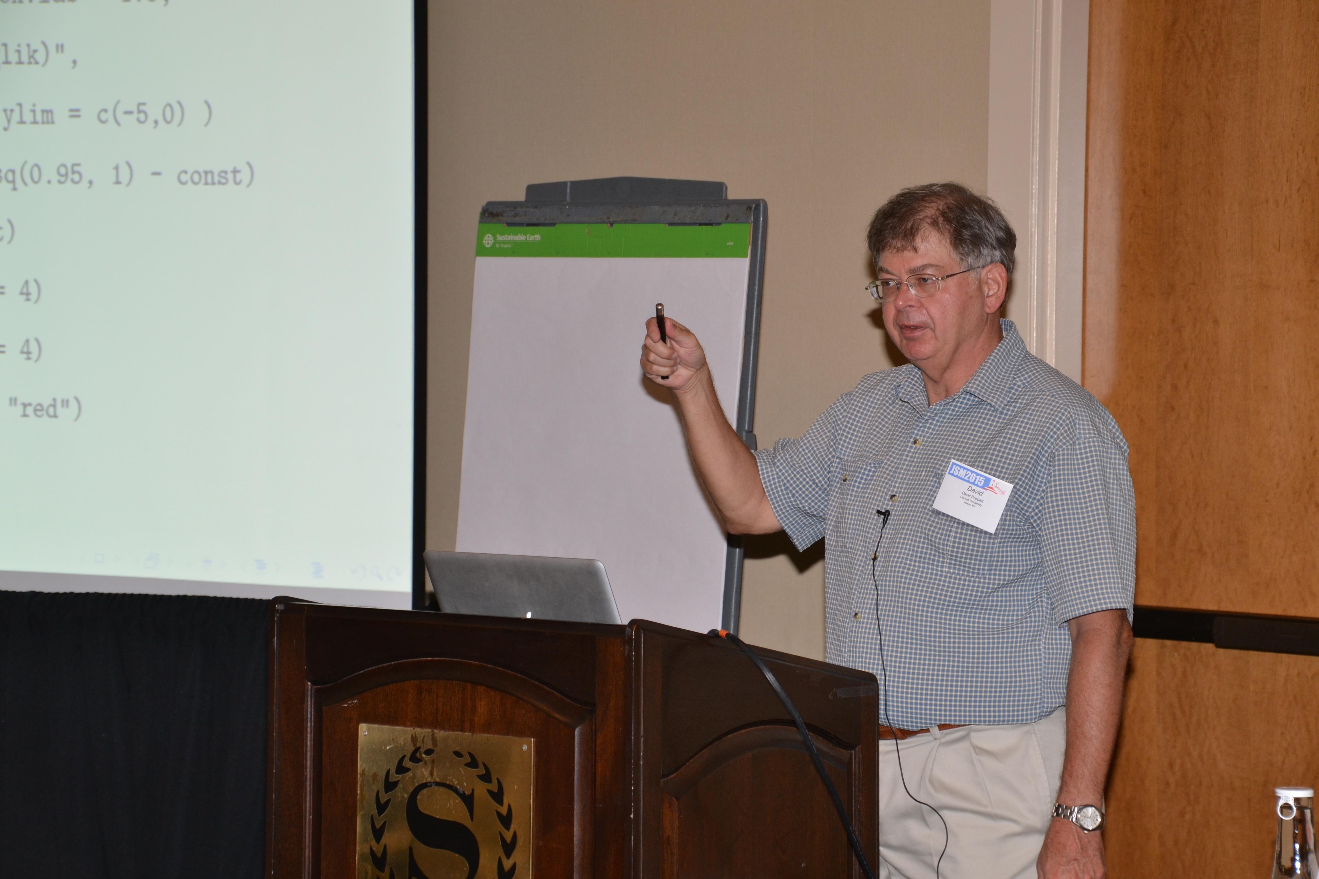 David Ruppert of Cornell University teaches the Continuing Education course "Statistical Analysis of Financial Data with R." 
