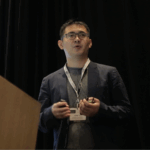 Puget Sound Chapter officer Jeremy Gu of Amazon speaks at the October Data Science Conference in Seattle.