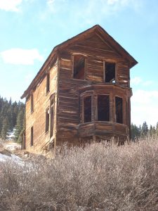 An empty home in Animas Forks, Colorado