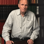 Fritz Scheuren in the Deming Library at the ASA office in Alexandria, Virginia