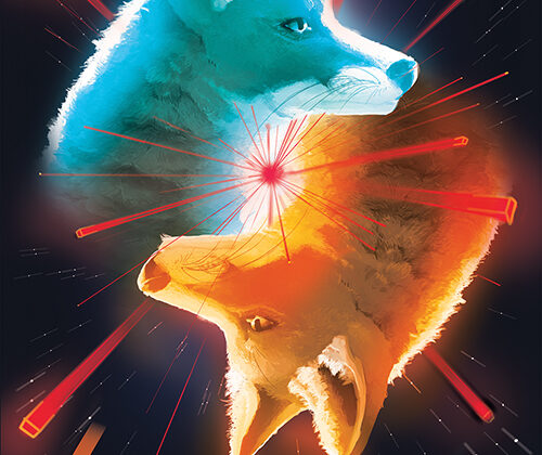 Posters illustrating the video games created by Laberlabs. Laserfoxes was illustrated by Danny Schmidt.