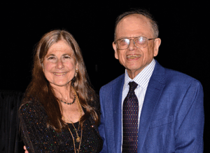 Joseph L. Gastwirth, with 2019 ASA President Karen Kafadar, accepts the 2019 Karl E. Peace Award for Outstanding Statistical Contributions for the Betterment of Society at JSM in Denver.