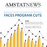 Cover of June Amstat News that links to PDF  