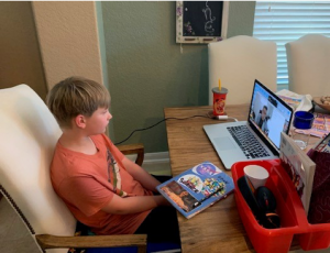 Drew, 8, sent his online Virtual Science Fair mentor a list of interests, which included Star Wars, toxic chemicals, airplanes, and Nerf guns. 