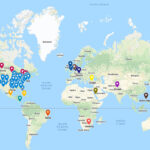 Map of the world showing locations of audience members around the world who provided their location during the talk! This map shows the locations of the 266 who responded to the request. Click on the map for more.