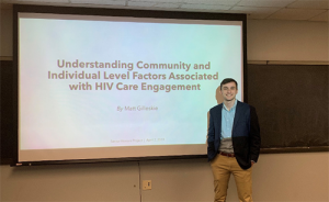 Photo of Matt Gilleskie, a data analyst at the UNC Center for Aids Research Clinical Core and a BSPH in biostatistics 2019 graduate.