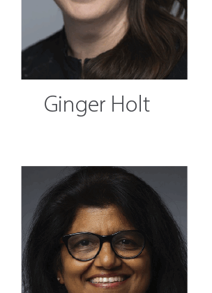 Headshots of Ginger Holt and Amarjot Kaur