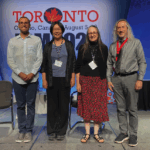 COPSS award winners (from left): Ryan Tibshirani, Bin Yu, Karen Bandeen-Roche, and Michael Kosorok (Photo: Eric Sampson/ASA)