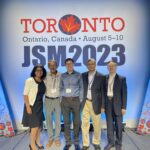 From left: Amarjot Kaur of Merck, Joseph Ibrahim of The University of North Carolina, Guoqing Diao of The George Washington University, Arvind Shah of Merck, and Jianxin Lin of Merck Eric Sampson/ASA