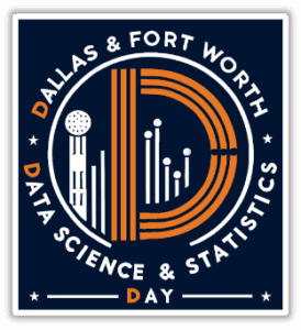 Dallas and Fort Worth Day logo. Big D in center. Day at the bottom