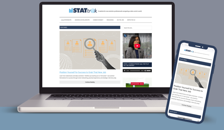 Stattrak website on a computer and phone