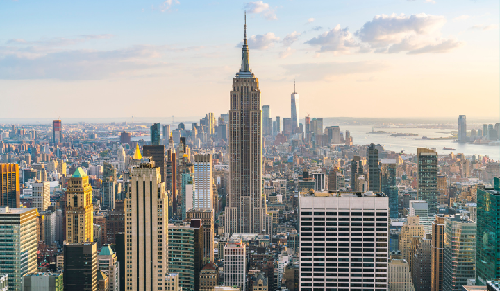 New York City skyline with the empire state building