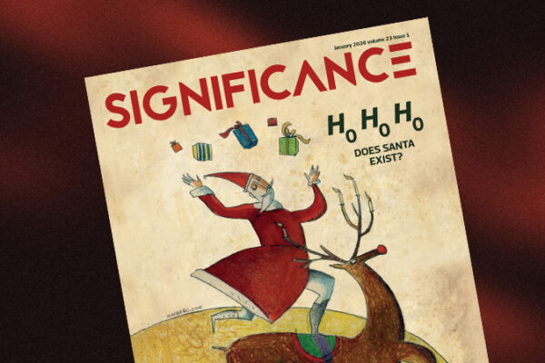 The cover of Significance Magazine with Santa Claus on it.