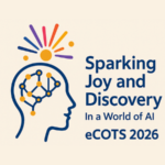 Ecots logo reading "Sparking joy and discovery in a world of AI eCots 2026"