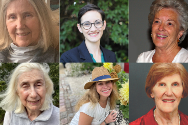 photos of each of the six women celebrated this month. Nan Laird, Jenna Krall, Katherine Wallman, Grace Wahba, Regina Dolgoarshinnykh and Donna Brogan