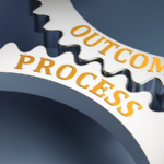Two gears, one says process the other, outcomes