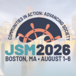 The JSM Boston logo featuring a ship's wheel and waves