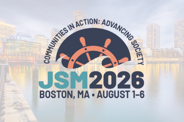 The JSM Boston logo featuring a ship's wheel and waves