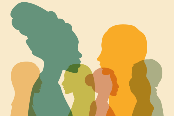 Silhouettes of women