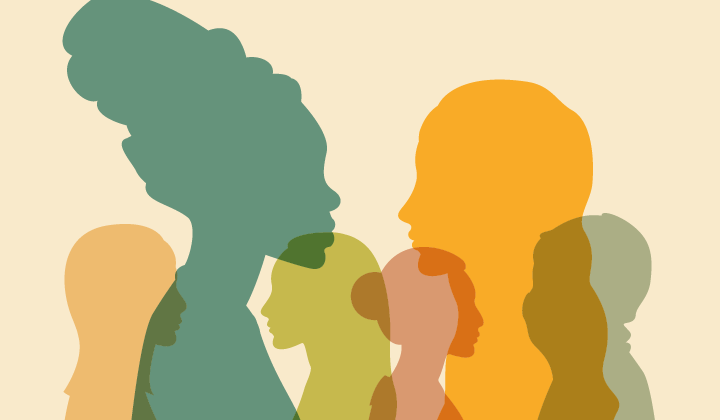 Silhouettes of women